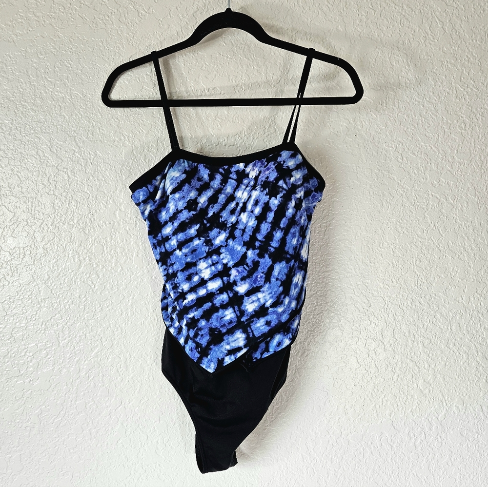 Fit 4 You Blue & Black One Piece